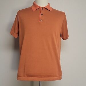St. Croix Hetitage Collection polo with never roll collar. Size L.